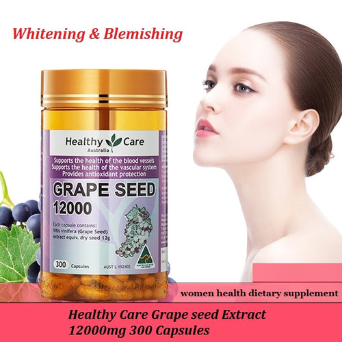 Australia Healthy Care Grape Seed Extract for Women Beauty Skin Care Capillaries Health Antioxidant Against free radical damage