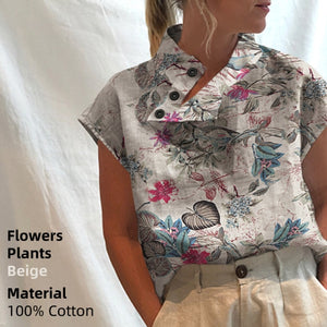 Celmia Stylish Women Shirts 2021 Summer Cotton Linen Oversized Blouses Short Sleeve Blusas Casual Loose Camisas Solid Tunic Top