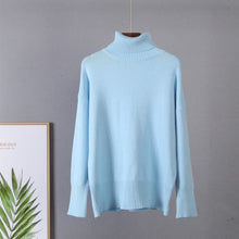 Load image into Gallery viewer, Hirsionsan Turtle Neck Cashmere Winter Sweater Women 2021 Elegant Thick Warm Female Knitted Pullover Loose Basic Knitwear Jumper