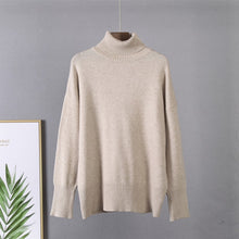 Load image into Gallery viewer, Hirsionsan Turtle Neck Cashmere Winter Sweater Women 2021 Elegant Thick Warm Female Knitted Pullover Loose Basic Knitwear Jumper