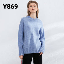 Load image into Gallery viewer, Aachoae Autumn Winter Women Knitted Turtleneck Wool Sweaters 2021 Casual Basic Pullover Jumper Batwing Long Sleeve Loose Tops