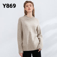 Load image into Gallery viewer, Aachoae Autumn Winter Women Knitted Turtleneck Wool Sweaters 2021 Casual Basic Pullover Jumper Batwing Long Sleeve Loose Tops