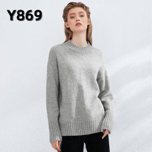 Load image into Gallery viewer, Aachoae Autumn Winter Women Knitted Turtleneck Wool Sweaters 2021 Casual Basic Pullover Jumper Batwing Long Sleeve Loose Tops