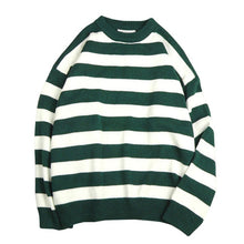 Load image into Gallery viewer, Autumn Winter Knitted Striped Sweater Women Casual Oversized Pullovers Sweaters Loose Warm Jumper Streetwear Teen Knitwear