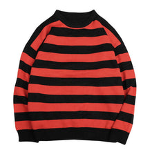 Load image into Gallery viewer, Autumn Winter Knitted Striped Sweater Women Casual Oversized Pullovers Sweaters Loose Warm Jumper Streetwear Teen Knitwear