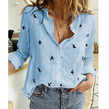 Load image into Gallery viewer, Leisure White Yellow Shirts Button Lapel Cardigan Top Lady Loose Long Sleeve Oversized Shirt Womens Blouses Autumn Blusas Mujer