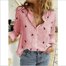 Load image into Gallery viewer, Leisure White Yellow Shirts Button Lapel Cardigan Top Lady Loose Long Sleeve Oversized Shirt Womens Blouses Autumn Blusas Mujer