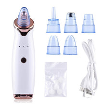 Load image into Gallery viewer, Electric Facial Pore Blackhead Vacuum Suction Remove Machine with 5 Probes Remove Dead Skin Professional Facial Care Tools