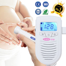 Load image into Gallery viewer, Cofoe Fetal Doppler Ultrasound Baby Heartbeat Detector Home Pregnant Doppler Baby Heart Rate Monitor Pocket Doppler 3.0MHz